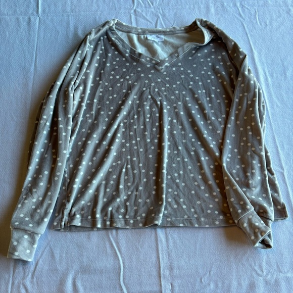 Soma Soft Gray Polka Dot Pajama Set - Picture 2 of 9